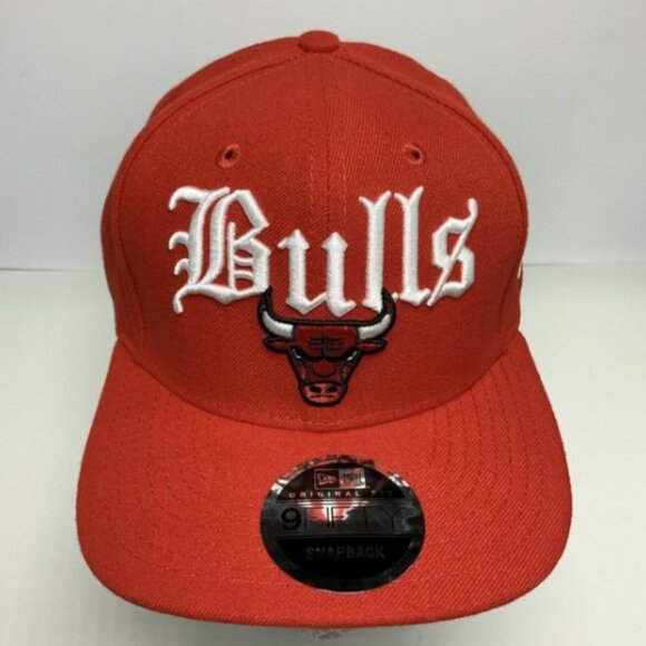 Men's New Era Cap Red | White Chicago Bulls 9FIFTY NBA LIMITED EDITION NWT - Picture 1 of 5